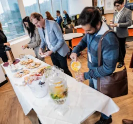 People at a luncheon 