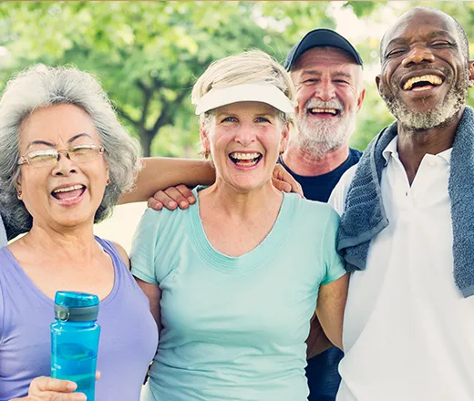 Smiling group of Active Older Adults