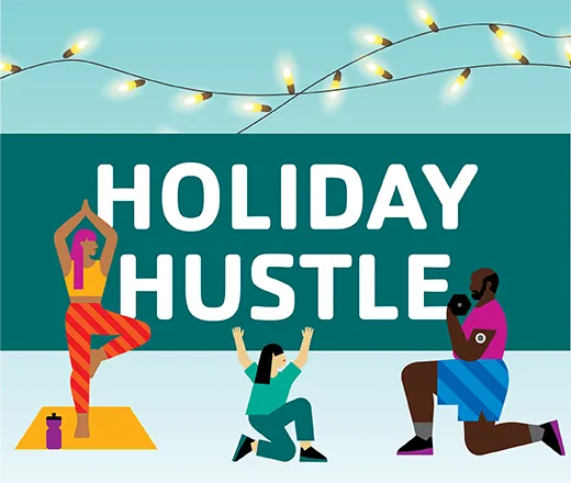 holiday hustle graphic